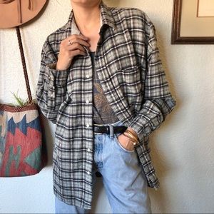 Vintage 90s Plaid Flannel Shirt